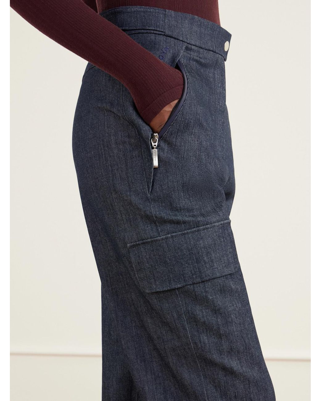 CORDOVA Blue Zurs Denim-Effect Straight-Leg Ski Pants