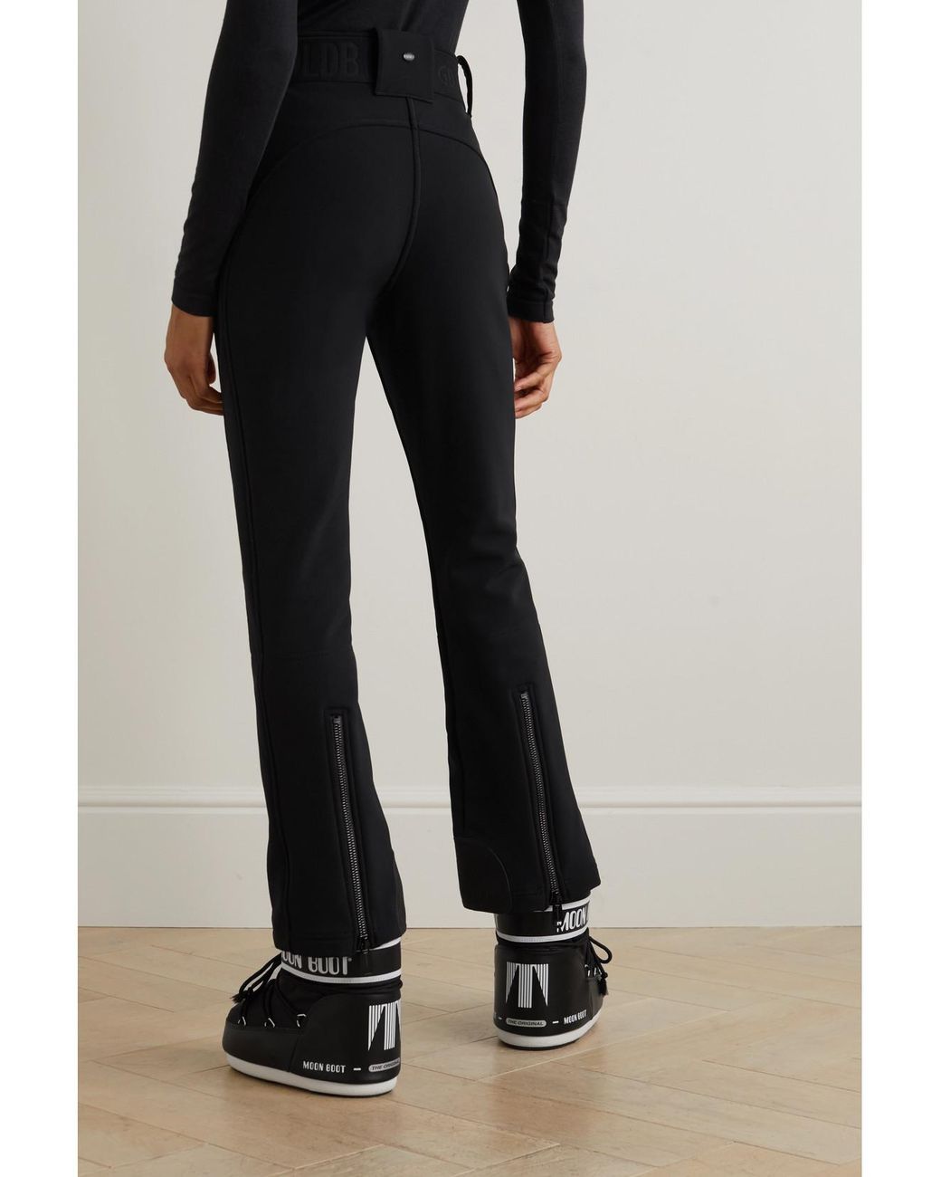 Goldbergh Black Pippa Belted Shell Flared Ski Pants