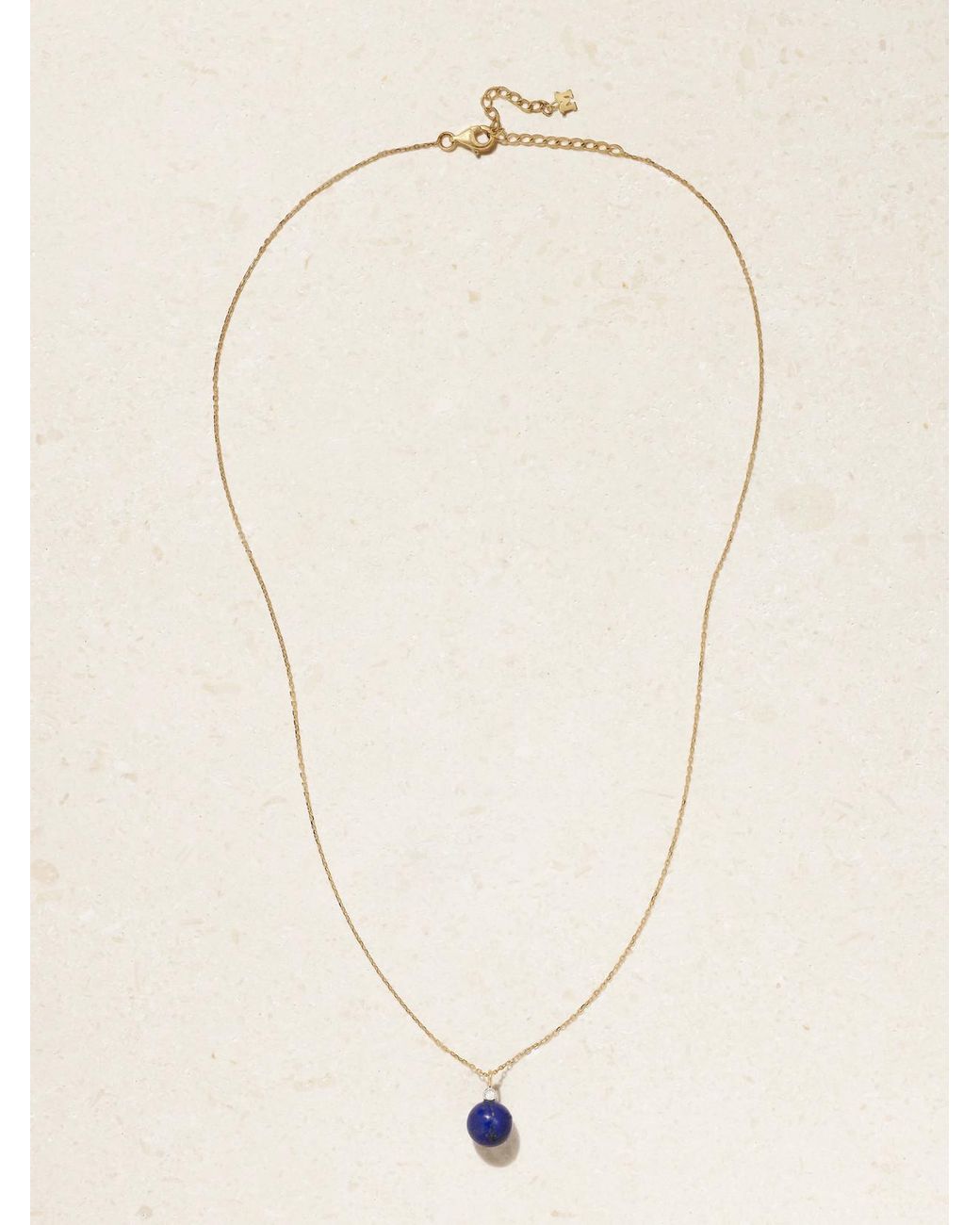 Mateo Blue 14-Karat, Lapis Lazuli And Diamond Necklace