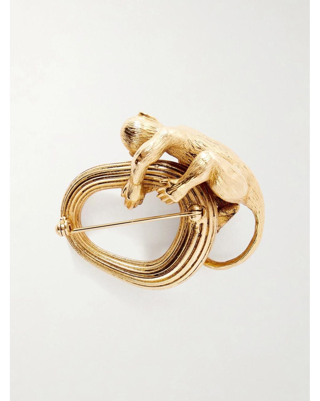 Khaite Metallic Monkey-Toned Brooch