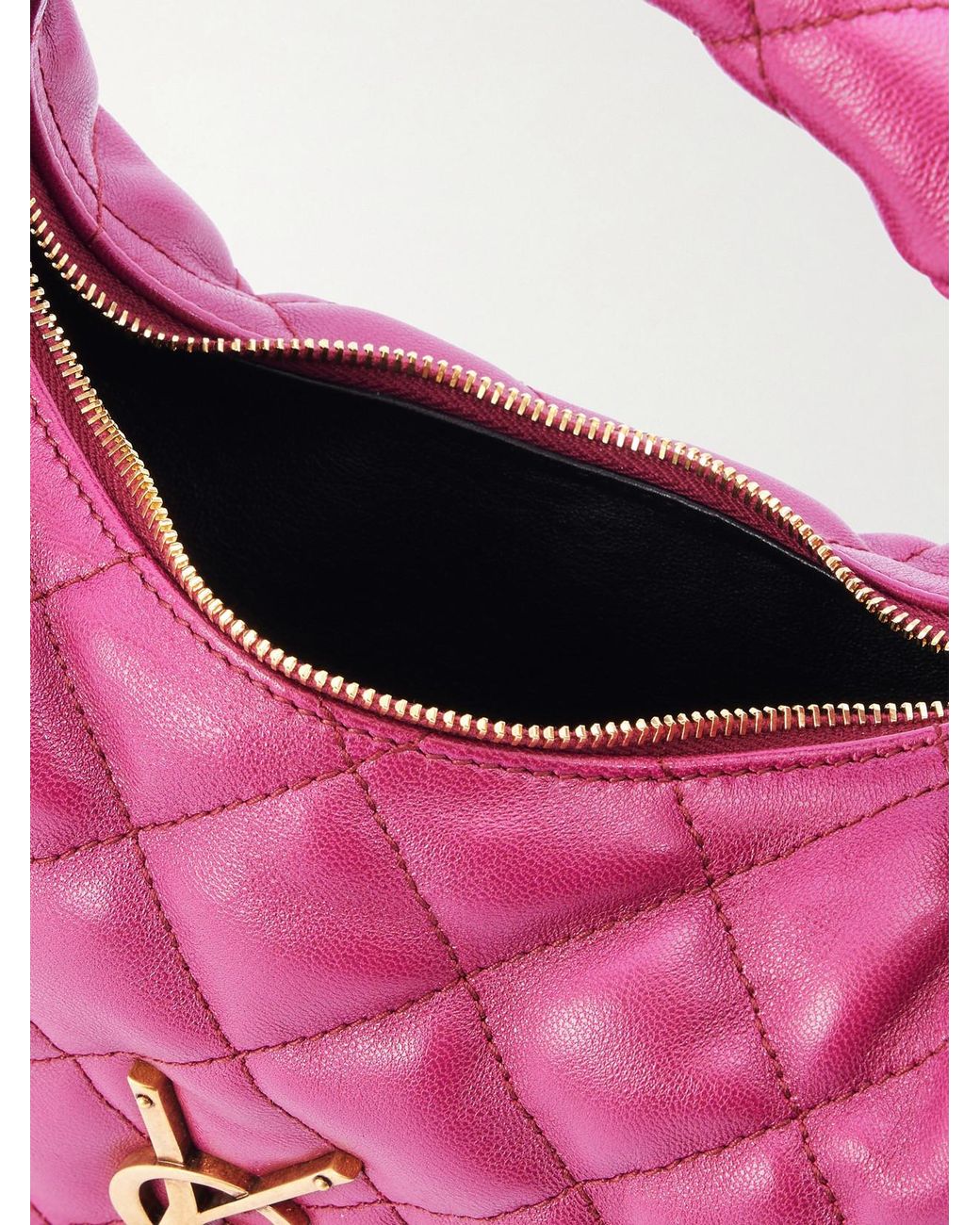 Saint Laurent Pink Icarino Matelassé Leather Tote