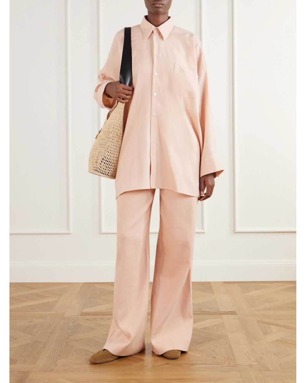 Marrakshi Life Natural The Oversized Cotton Oxford Shirt