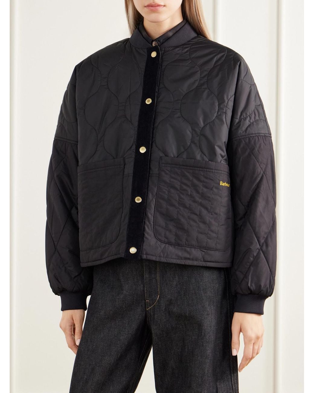 Barbour Blue Ravenshill Reversible Quilted Checked Shell Jacket