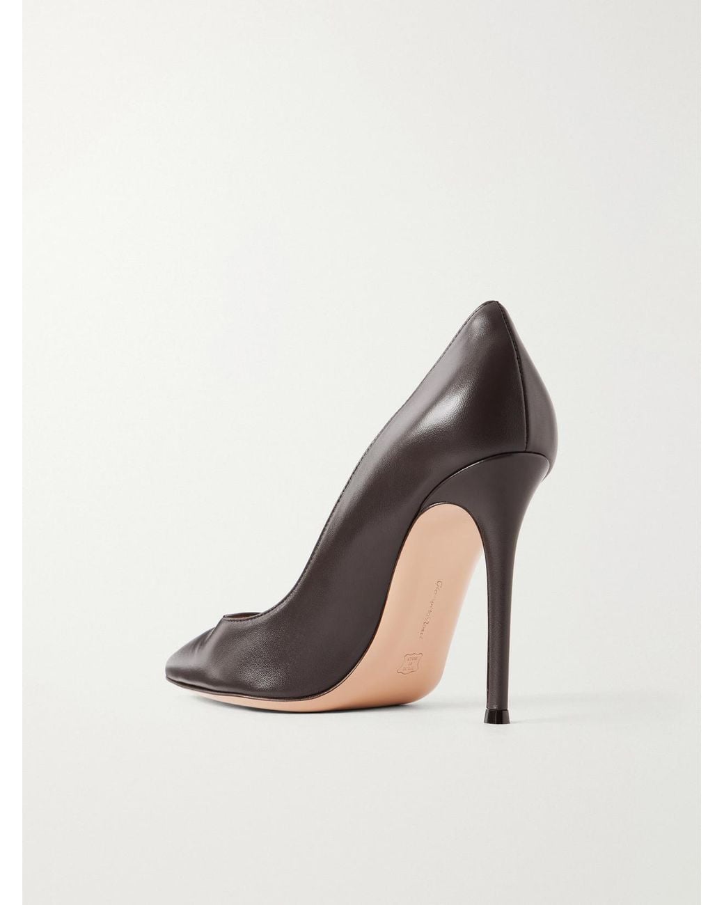 Gianvito Rossi Brown Gianvito 105 Leather Pumps