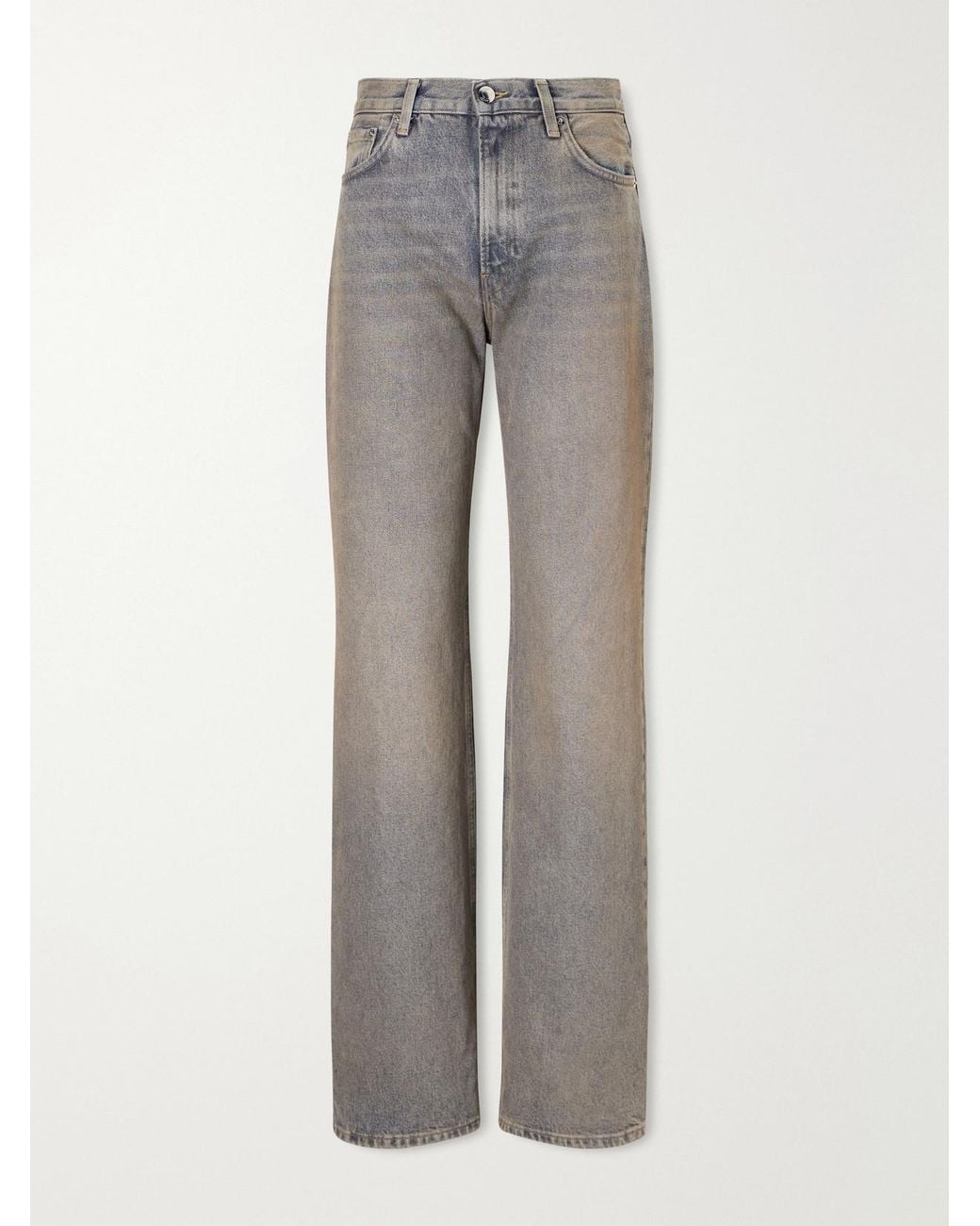 Haikure Gray Korea Mid-Rise Flared Jeans