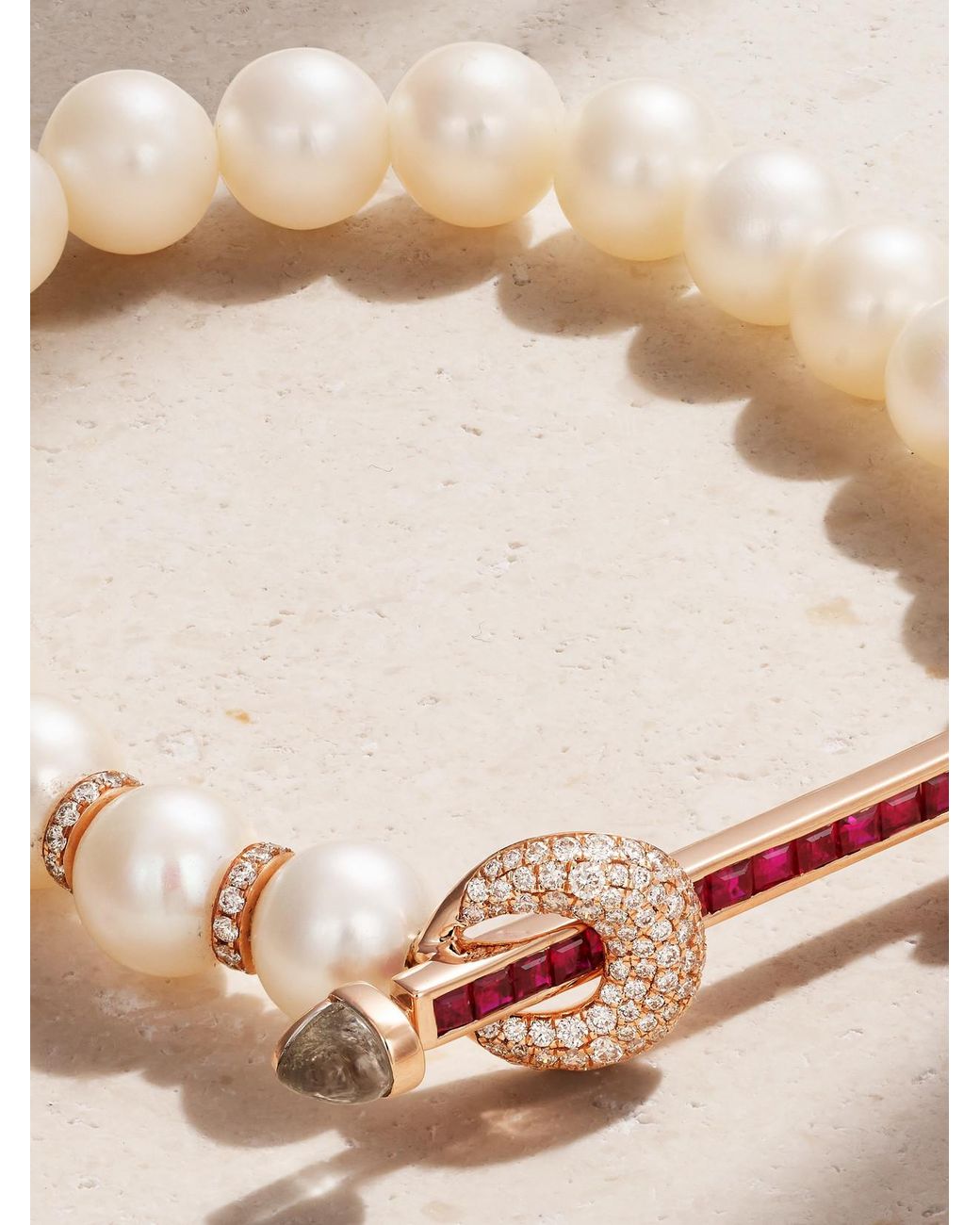 ANANYA Natural Chakra 18-Karat Rose Multi-Stone Bracelet