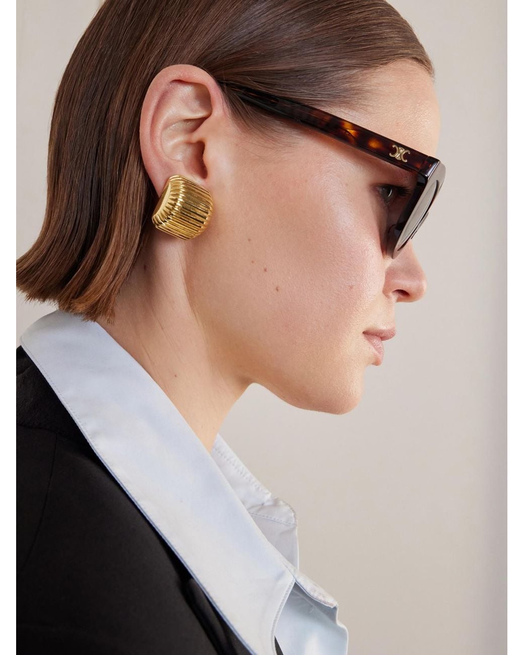 Céline Multicolor Round-Frame Acetate Sunglasses
