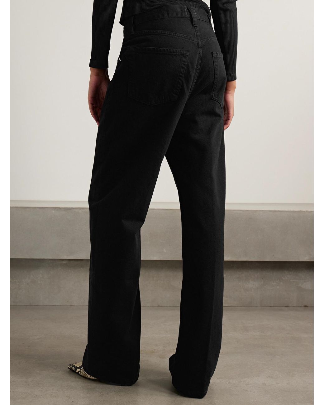 Citizens of Humanity Black Ayla Baggy Mid-Rise Jeans