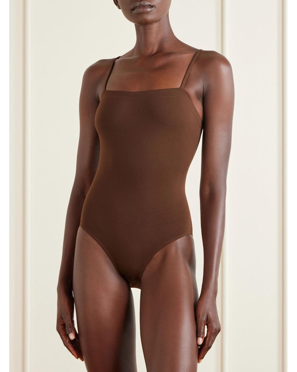 Eres Brown Les Essentiels Aquarelle Swimsuit