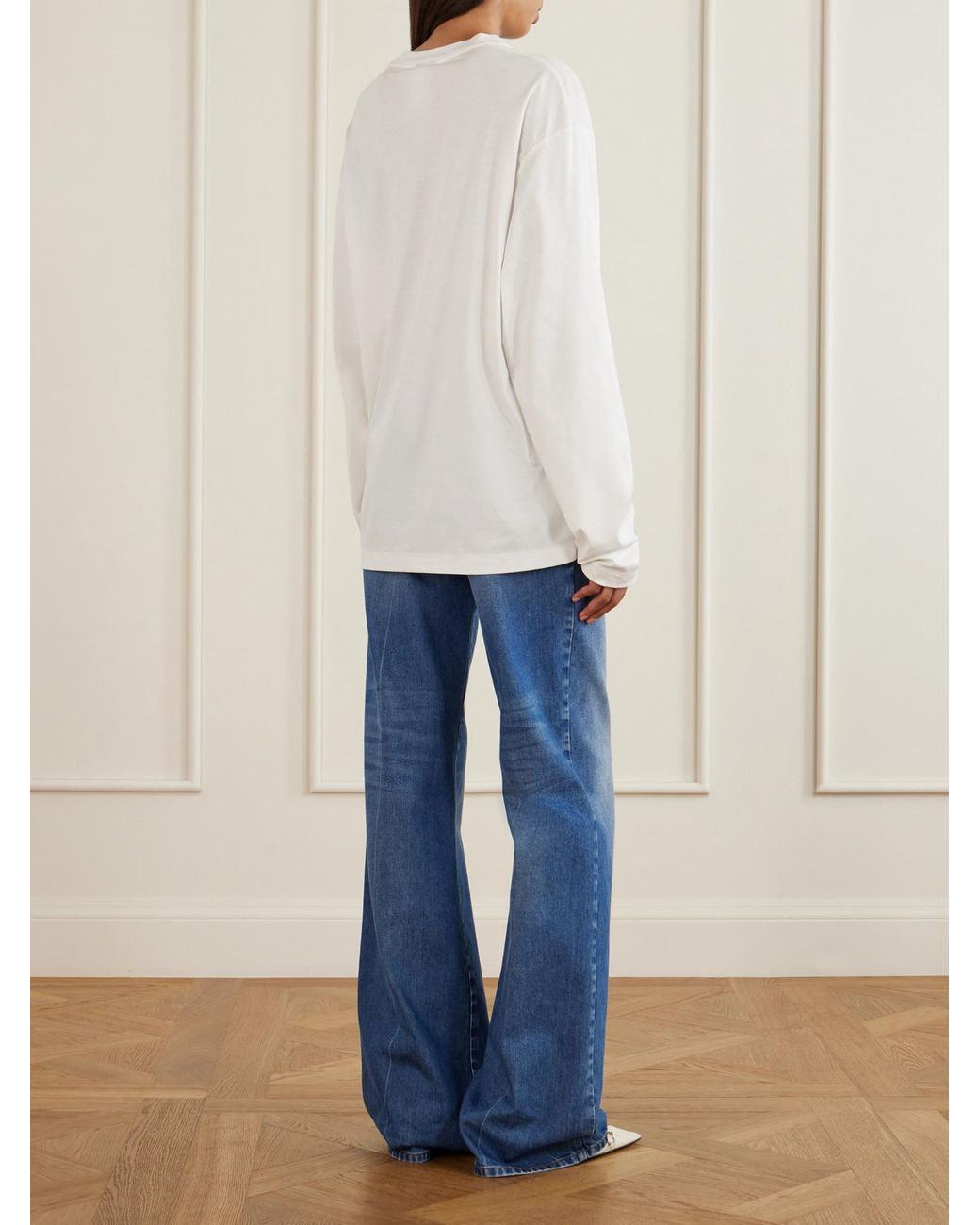 Gucci White Printed Cotton-Jersey T-Shirt