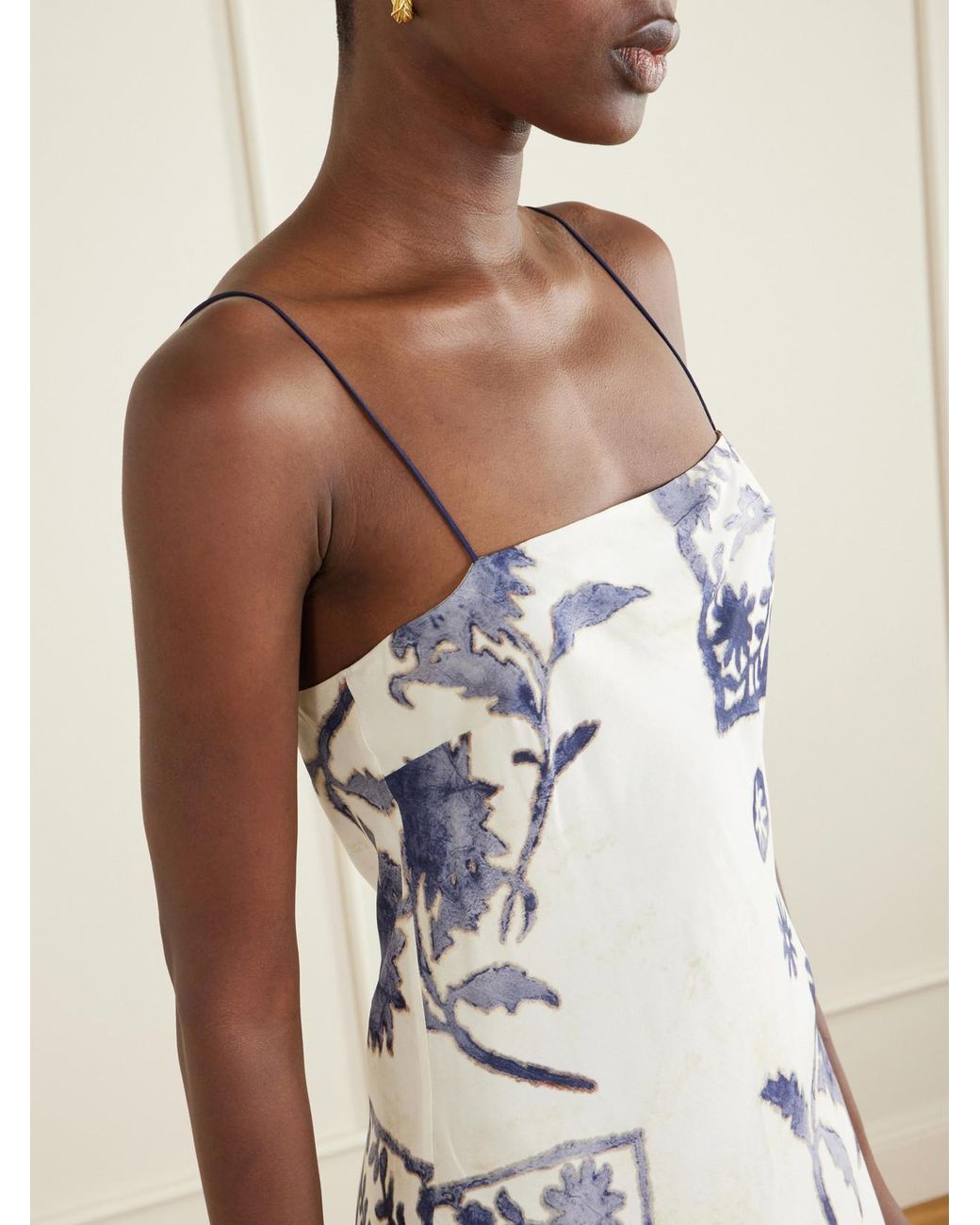 Sir White Philippa Floral-Printed Crepe De Chine Mini Dress