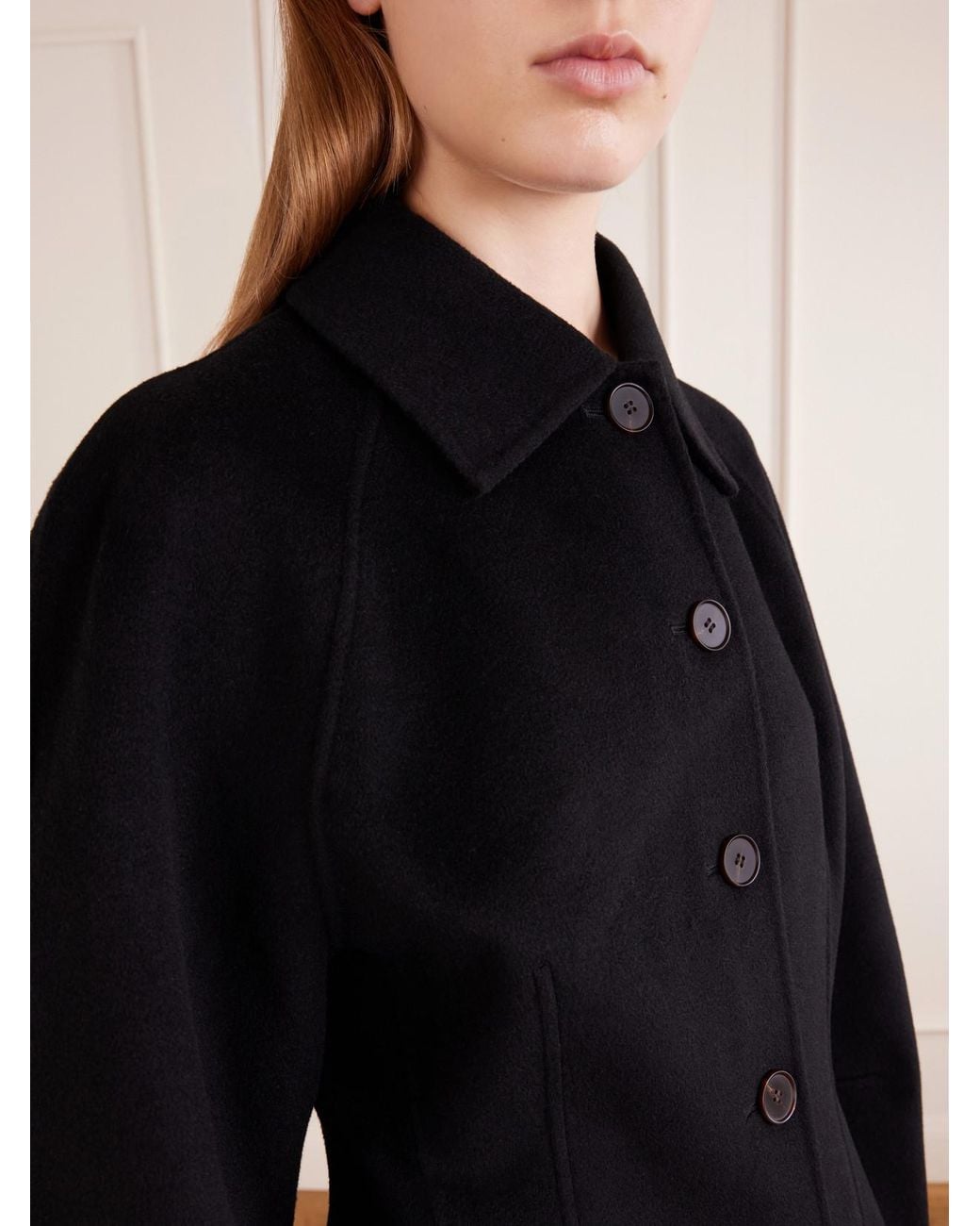 Rohe Black Wool And Cashmere-Blend Jacket