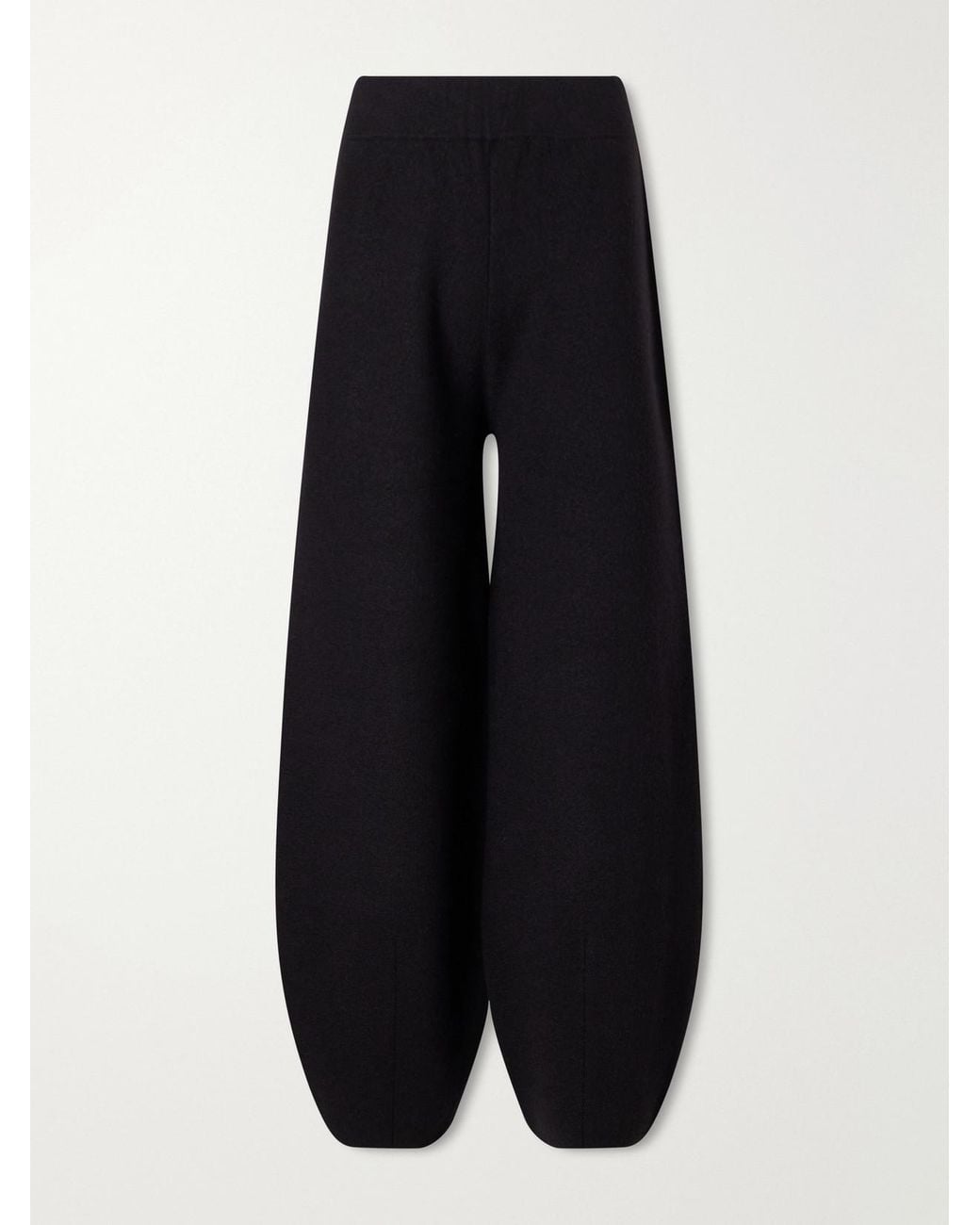 Lauren Manoogian Blue Merino Wool, Alpaca And Pima Cotton-Blend Knitted Tapered Pants