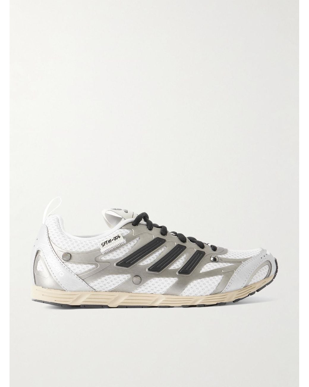 adidas gazelle silver green womens Adidas 2006 Striped Mesh Sneaker Grey Yellow  Knud Peters