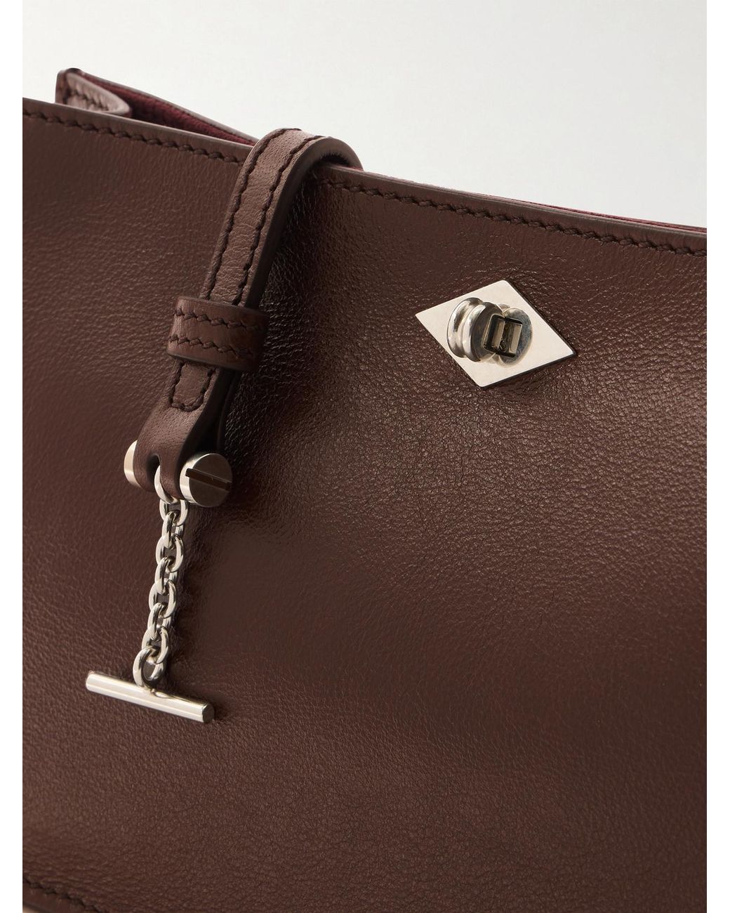 Metier Brown Ease 28 Leather Clutch