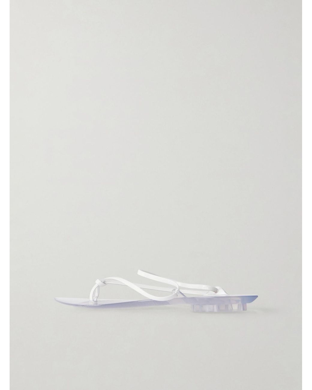 Alaïa White Invisible Jelly Sandals