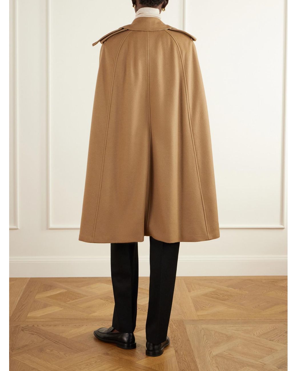 Burberry Natural Belmont Belted Cashmere Cape
