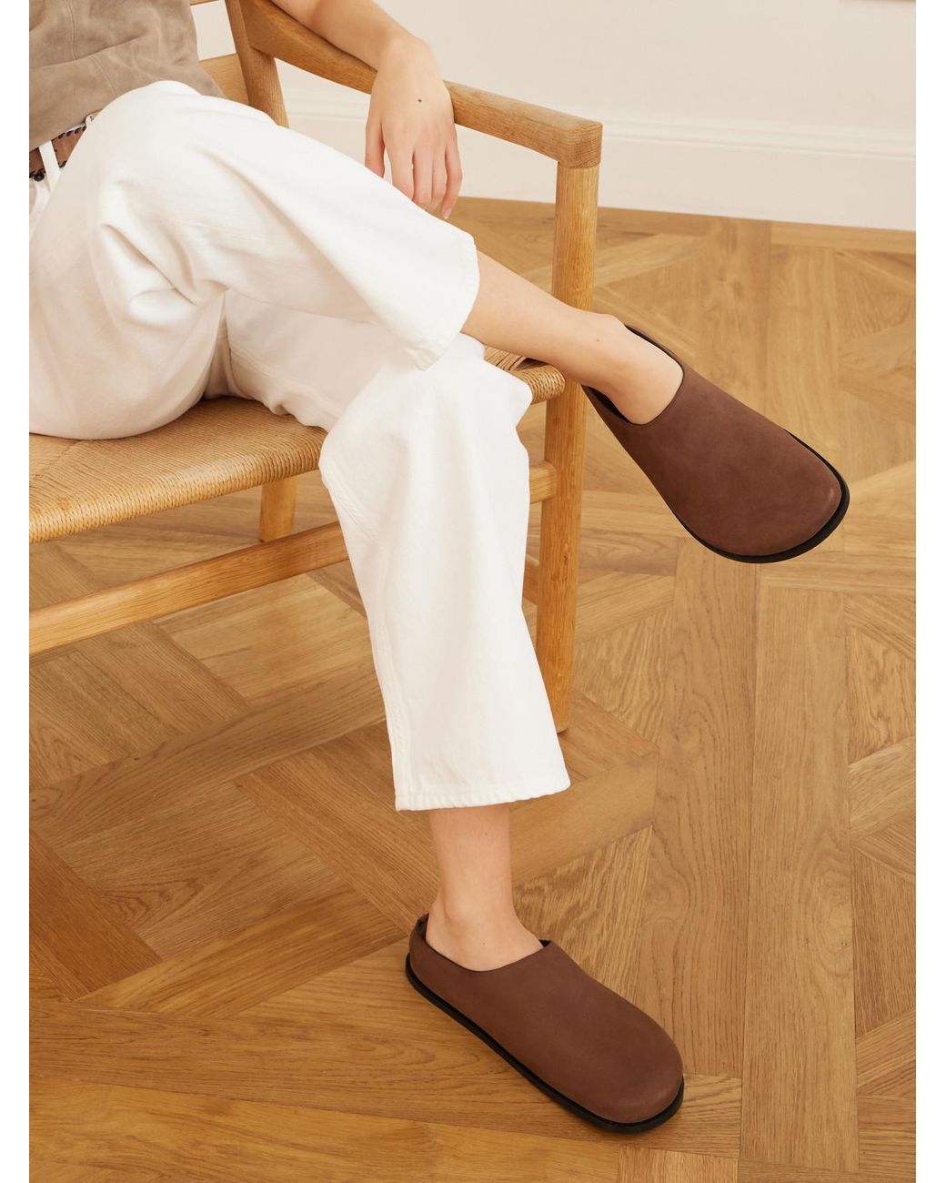 A.Emery Brown Lou Leather Clogs