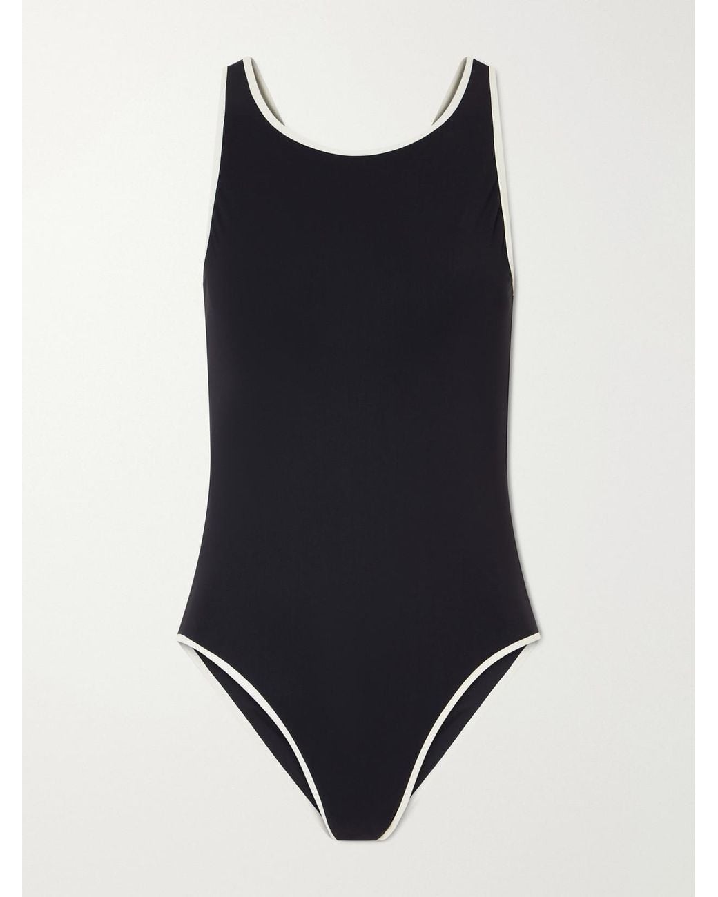 Lido Black Quattordici Open-Back Swimsuit