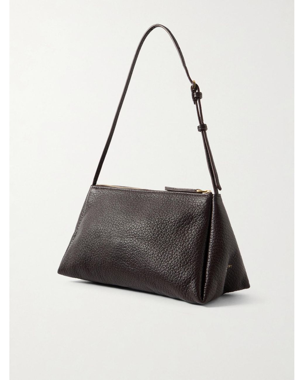 Calvin Klein Black Aurelis Textured-Leather Shoulder Bag
