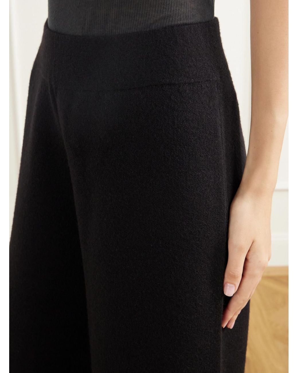 Lauren Manoogian Blue Merino Wool, Alpaca And Pima Cotton-Blend Knitted Tapered Pants