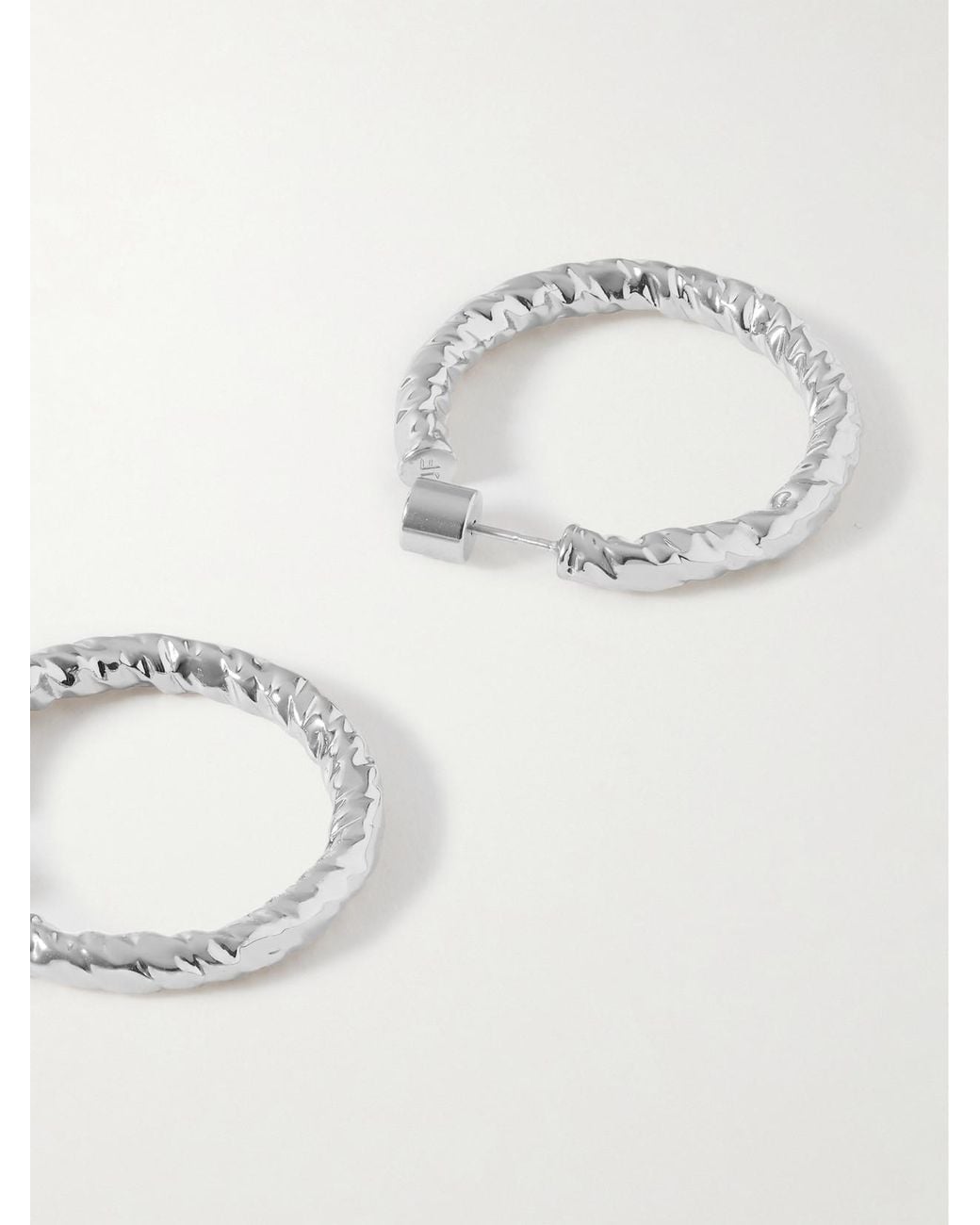 Jennifer Fisher Natural Hailey Mini-Plated Hoop Earrings