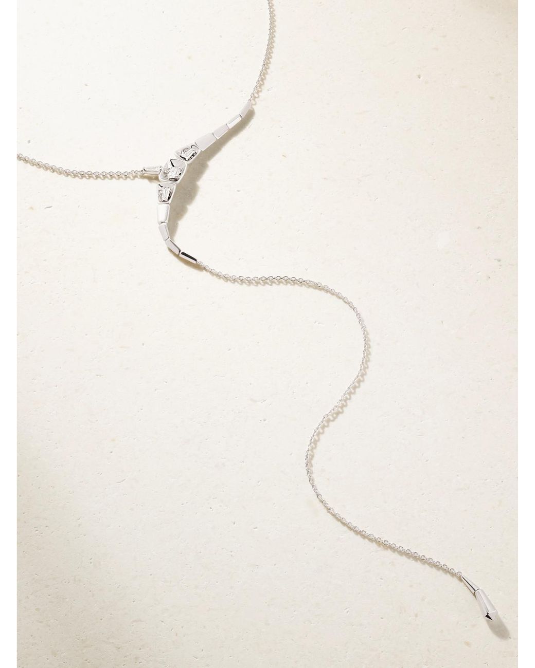 Nikos Koulis Natural 18-Karat Diamond Necklace