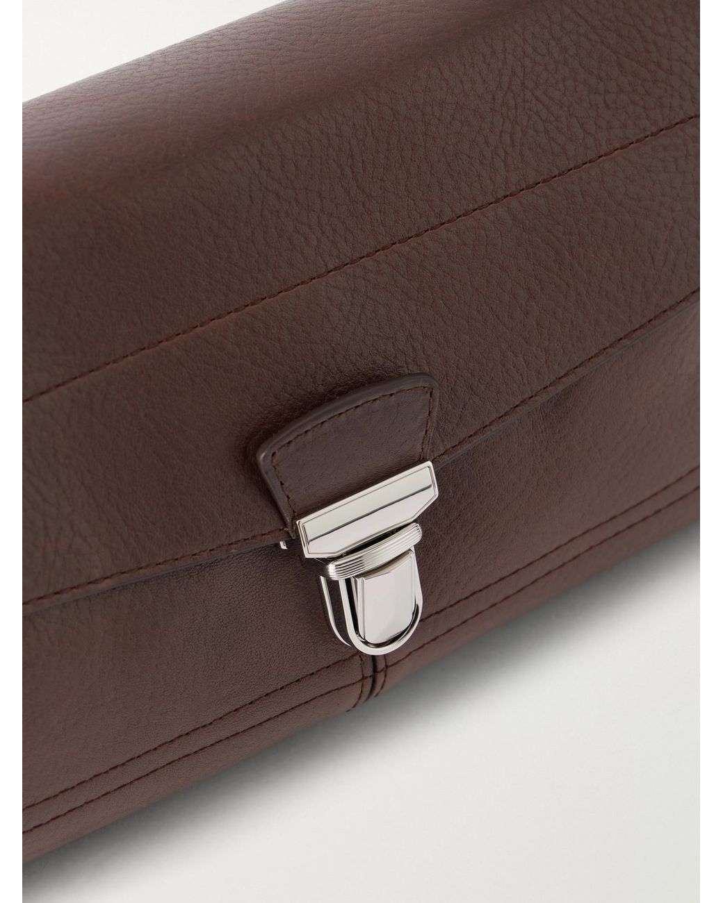 Lemaire Brown Gear Small Textured-Leather Shoulder Bag