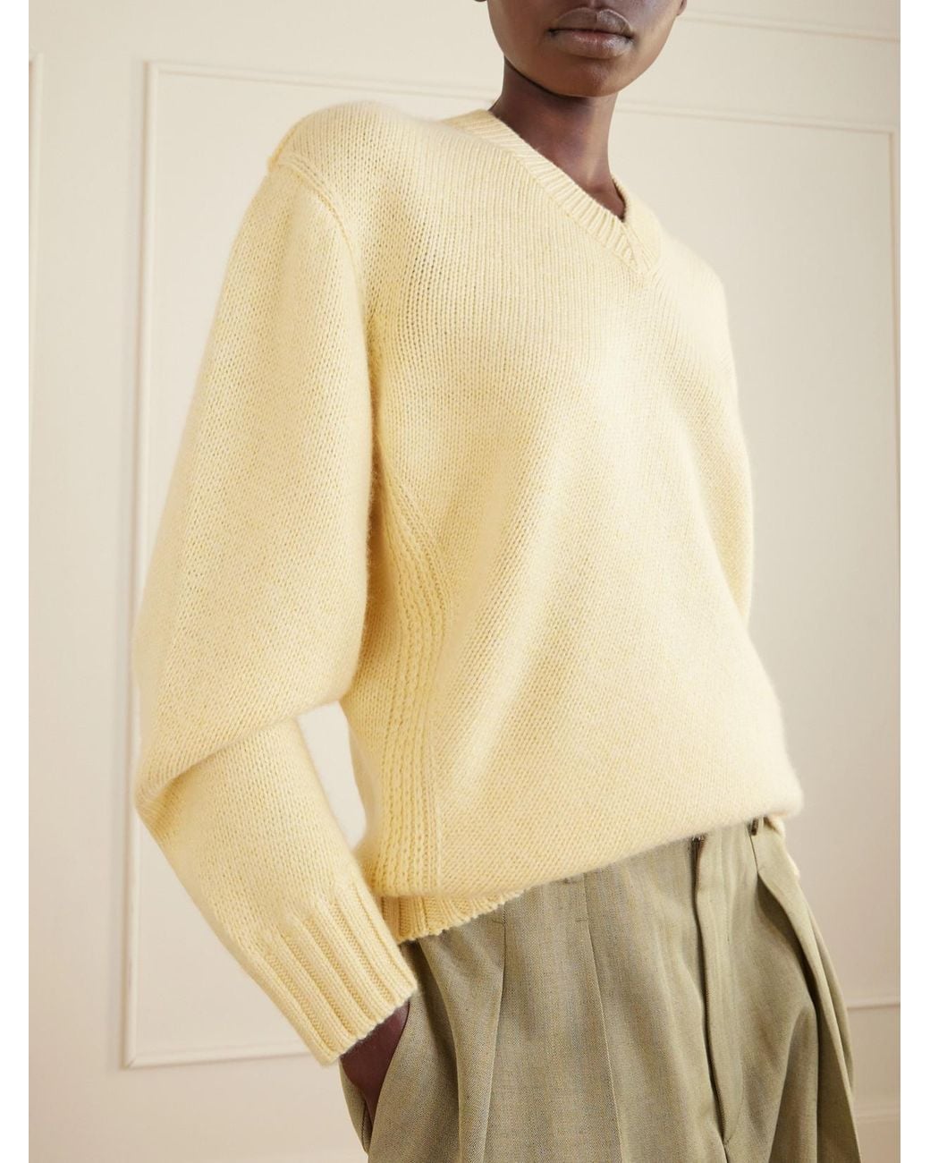 Bottega Veneta Natural Cashmere Sweater