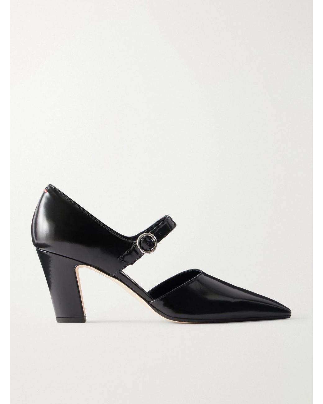 Aeyde Black Isidora 75 Calf-Leather Pumps