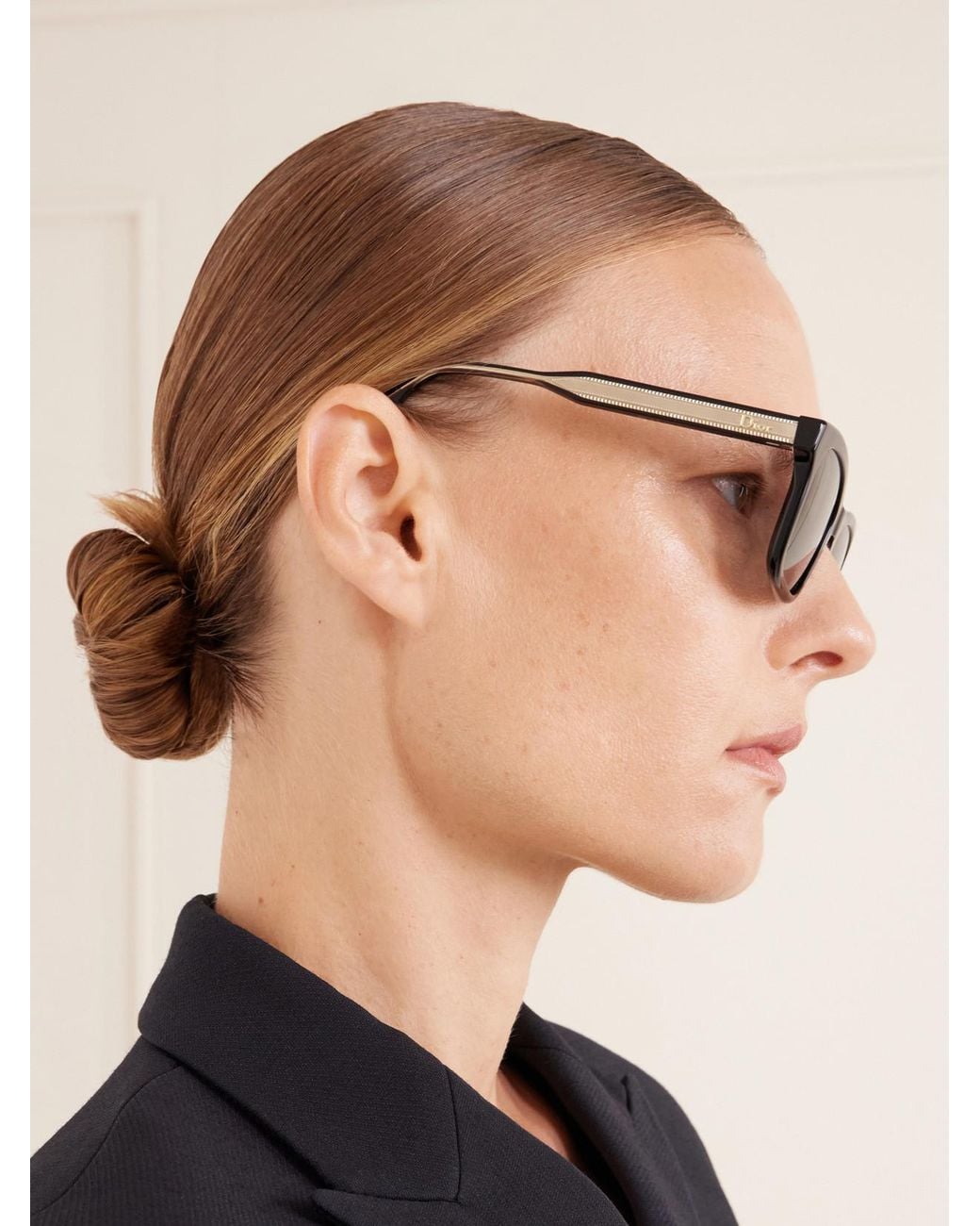 Dior Black Dior Ribbon S2I Square-Frame Acetate Sunglasses