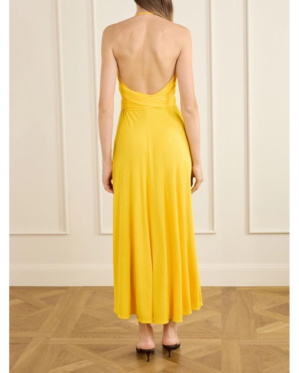 Alaïa Yellow Backless Dress