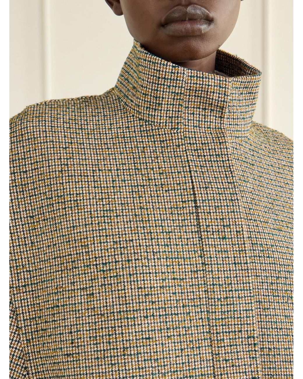 Dries Van Noten Brown Checked Bouclé Jacket