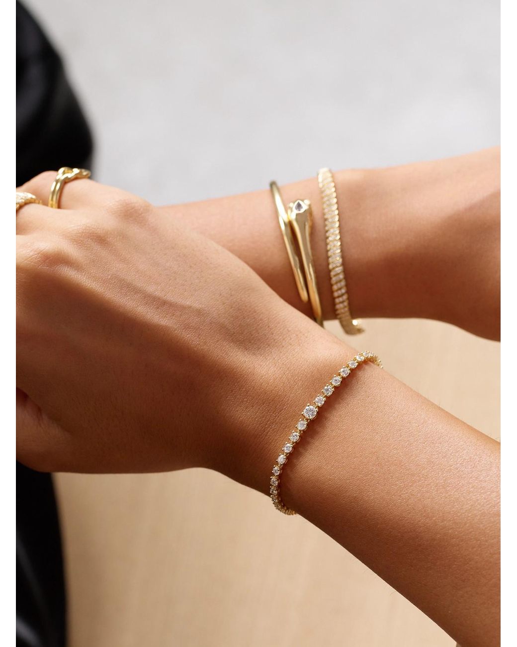 Anita Ko Natural Rope 18-Karat Diamond Bracelet