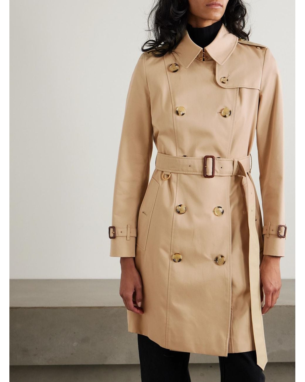 Burberry Natural Chelsea Organic Cotton-Gabardine Trench Coat