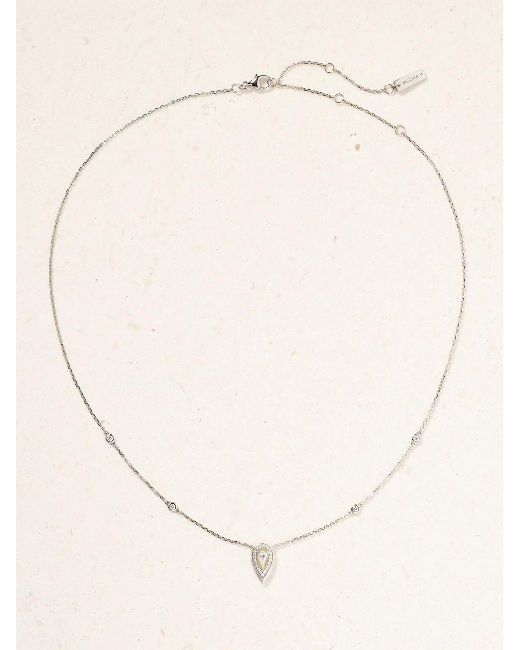 Messika Natural Fiery 18-Karat Diamond Necklace