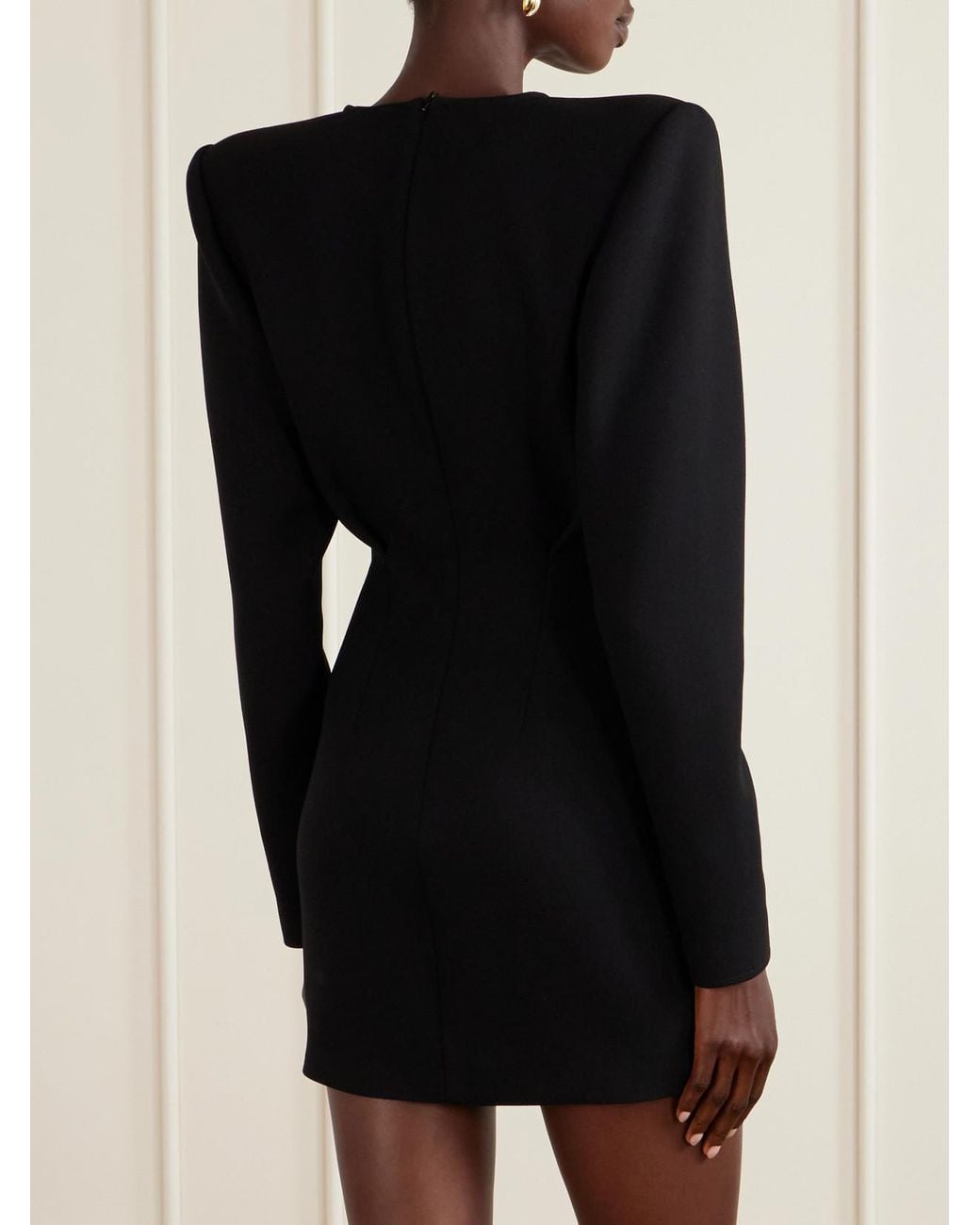 Wardrobe NYC Black Woven Mini Dress