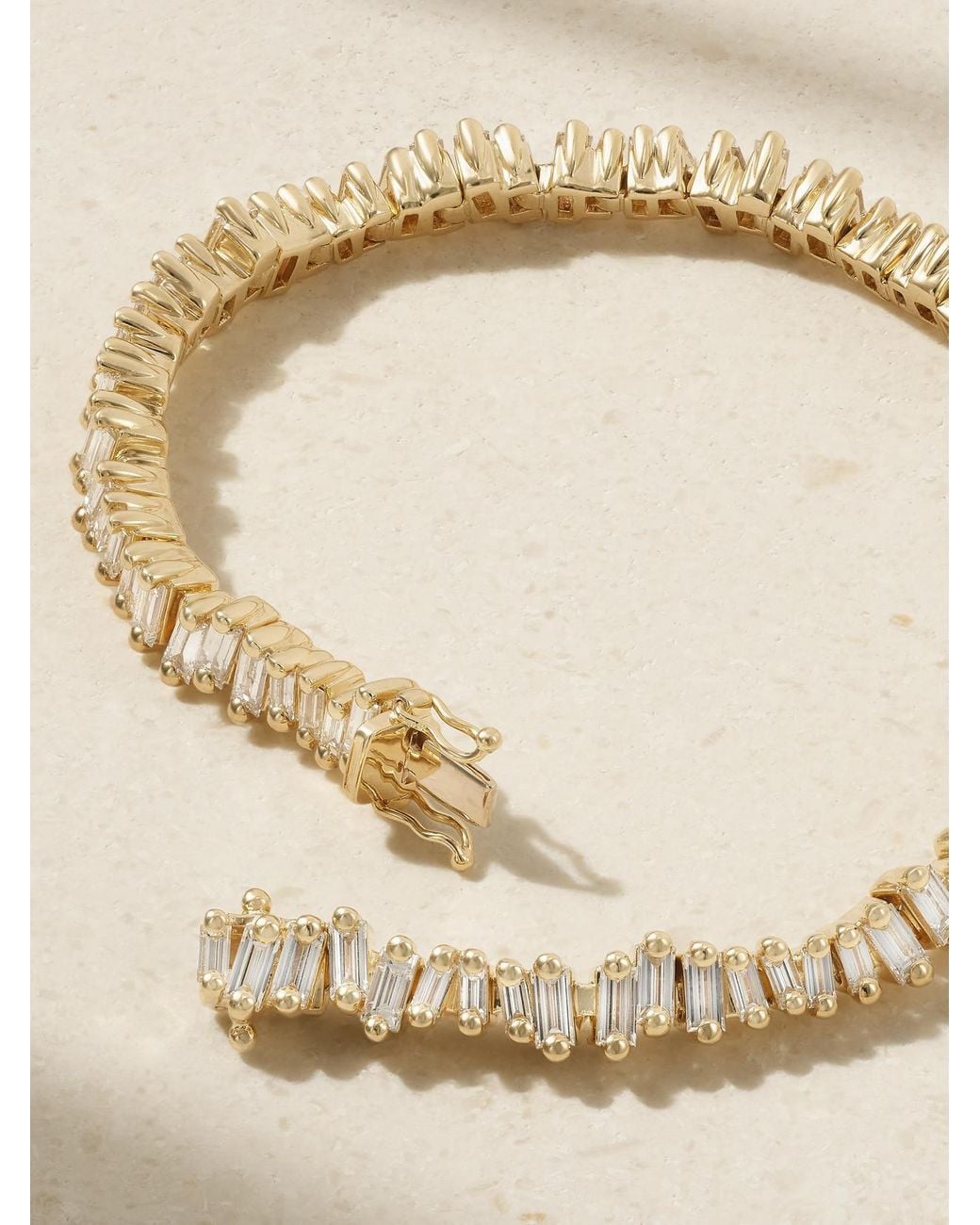 Suzanne Kalan Natural 18-Karat Diamond Tennis Bracelet