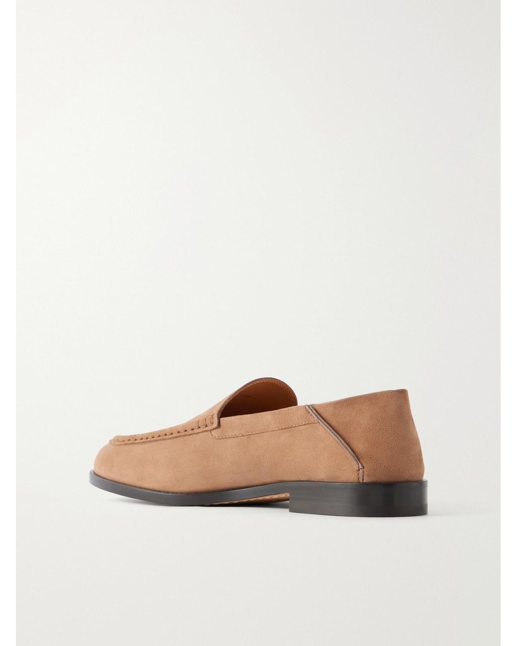 Tod's White Logo-Detailed Suede Loafers