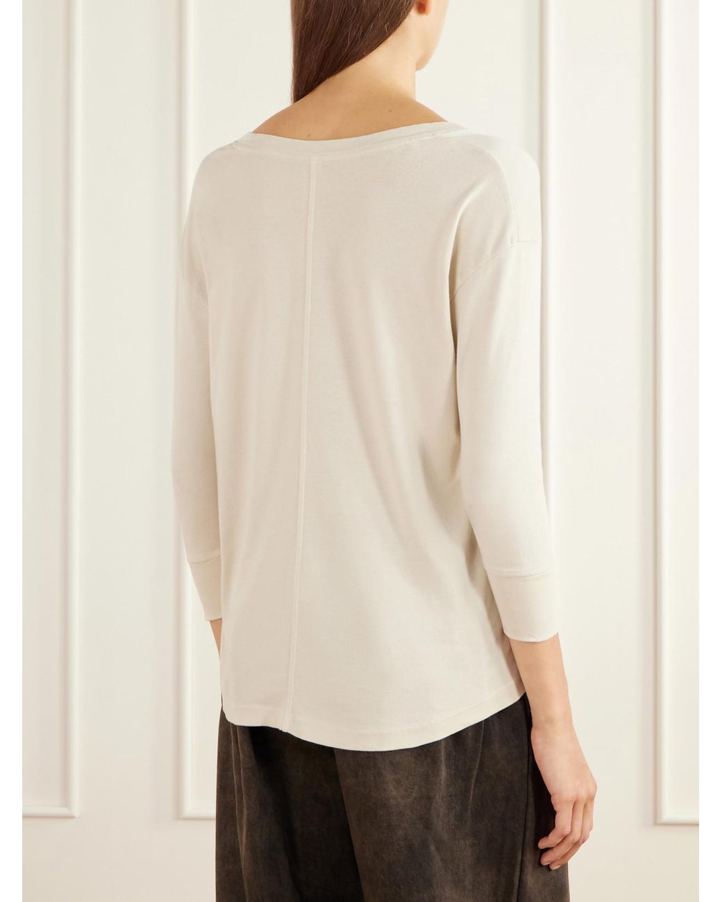 Lauren Manoogian Natural Pima Cotton-Jersey T-Shirt