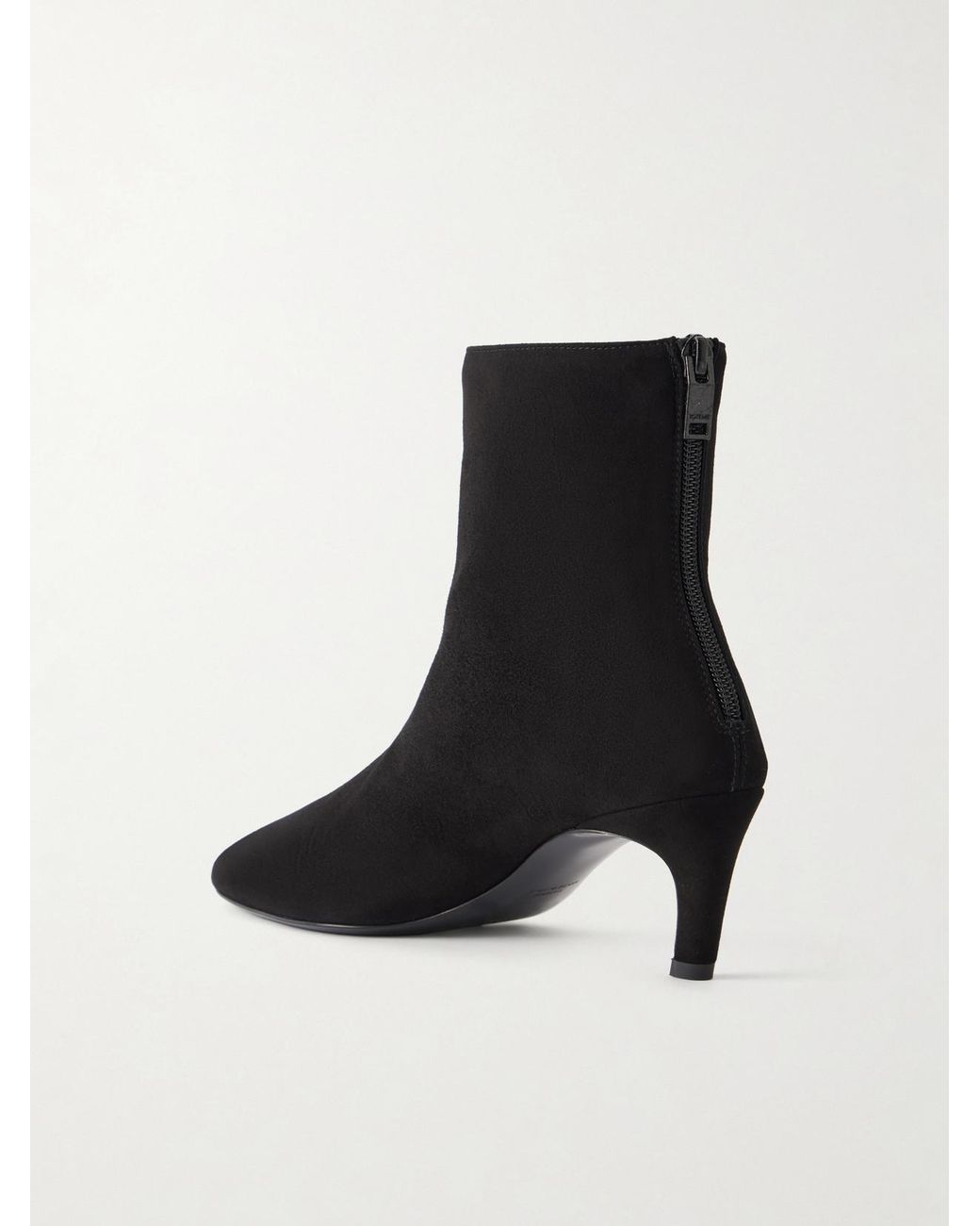 Totême  Black 55 Suede Ankle Boots