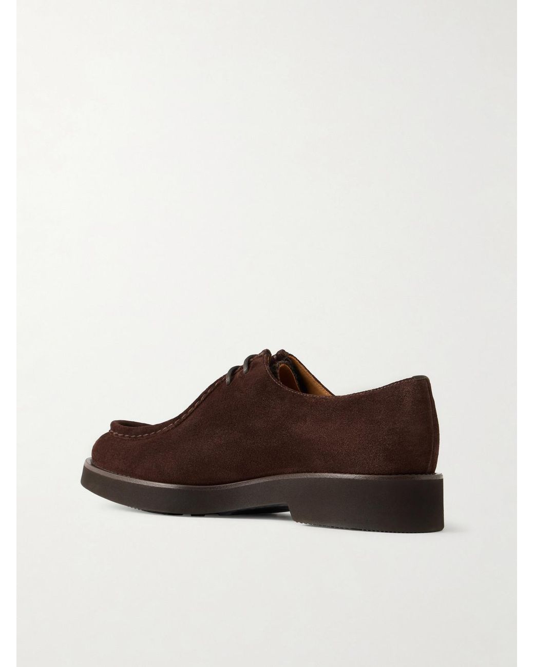 Church's Brown Nelly Wool-Trimmed Suede Brogues