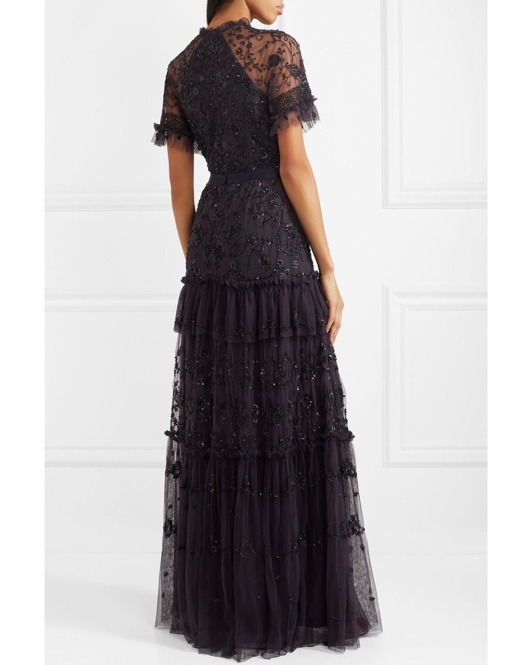 Needle and top thread lustre dress