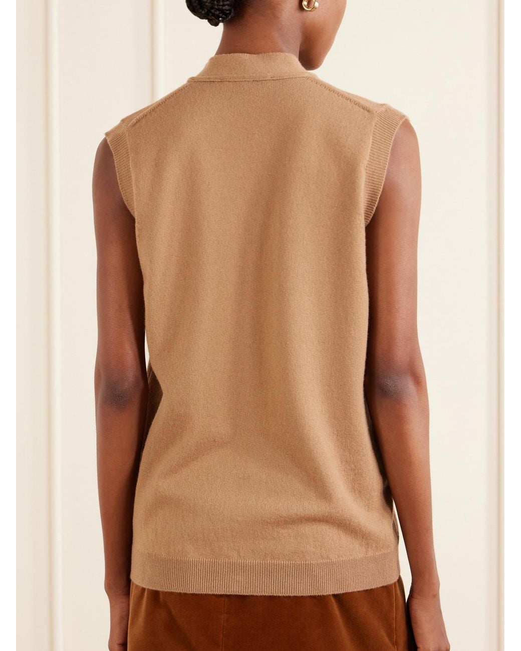 Blazé Milano Brown Highland Wool And Cashmere-Blend Vest