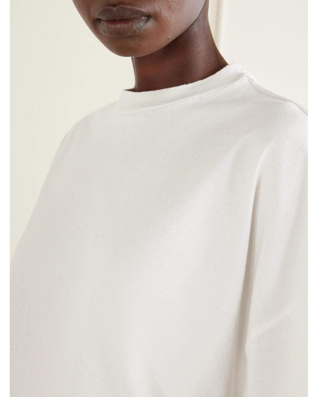 SLVRLAKE Denim White Box Cotton-Jersey T-Shirt