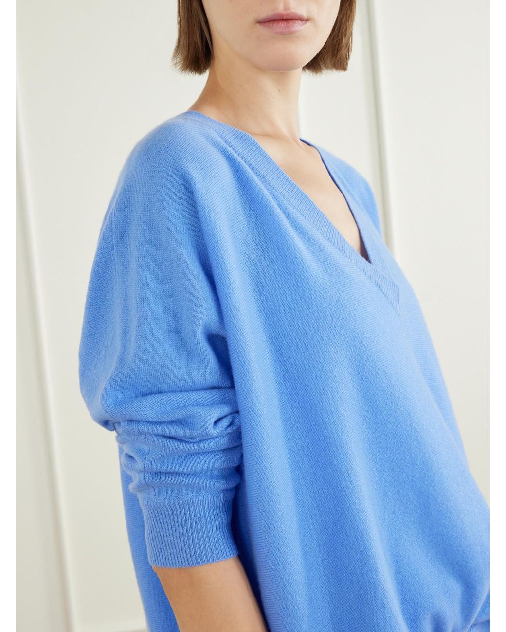 Lisa Yang Blue Kenny Cashmere Sweater