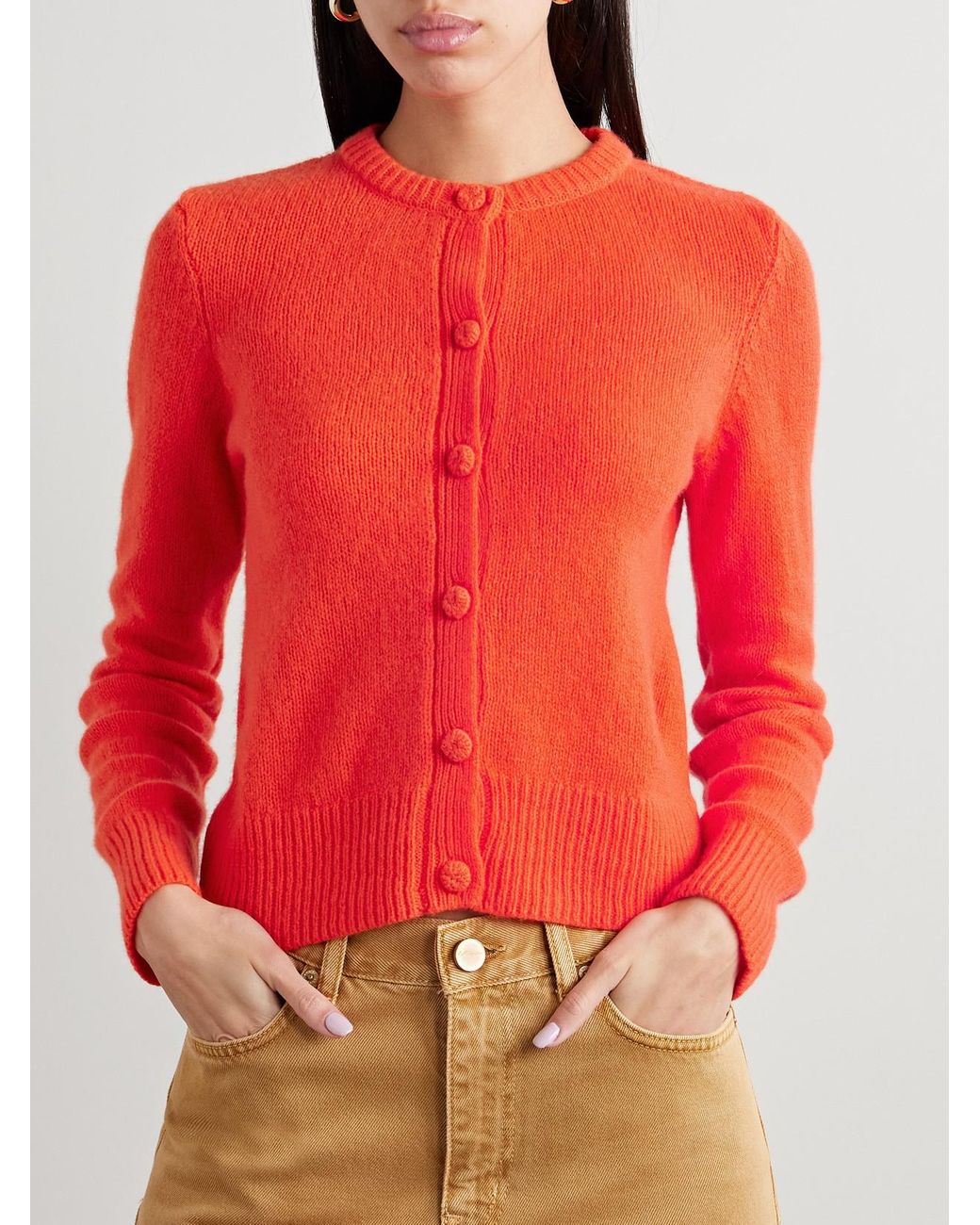 Suzie Kondi Red Kadria Cashmere Cardigan