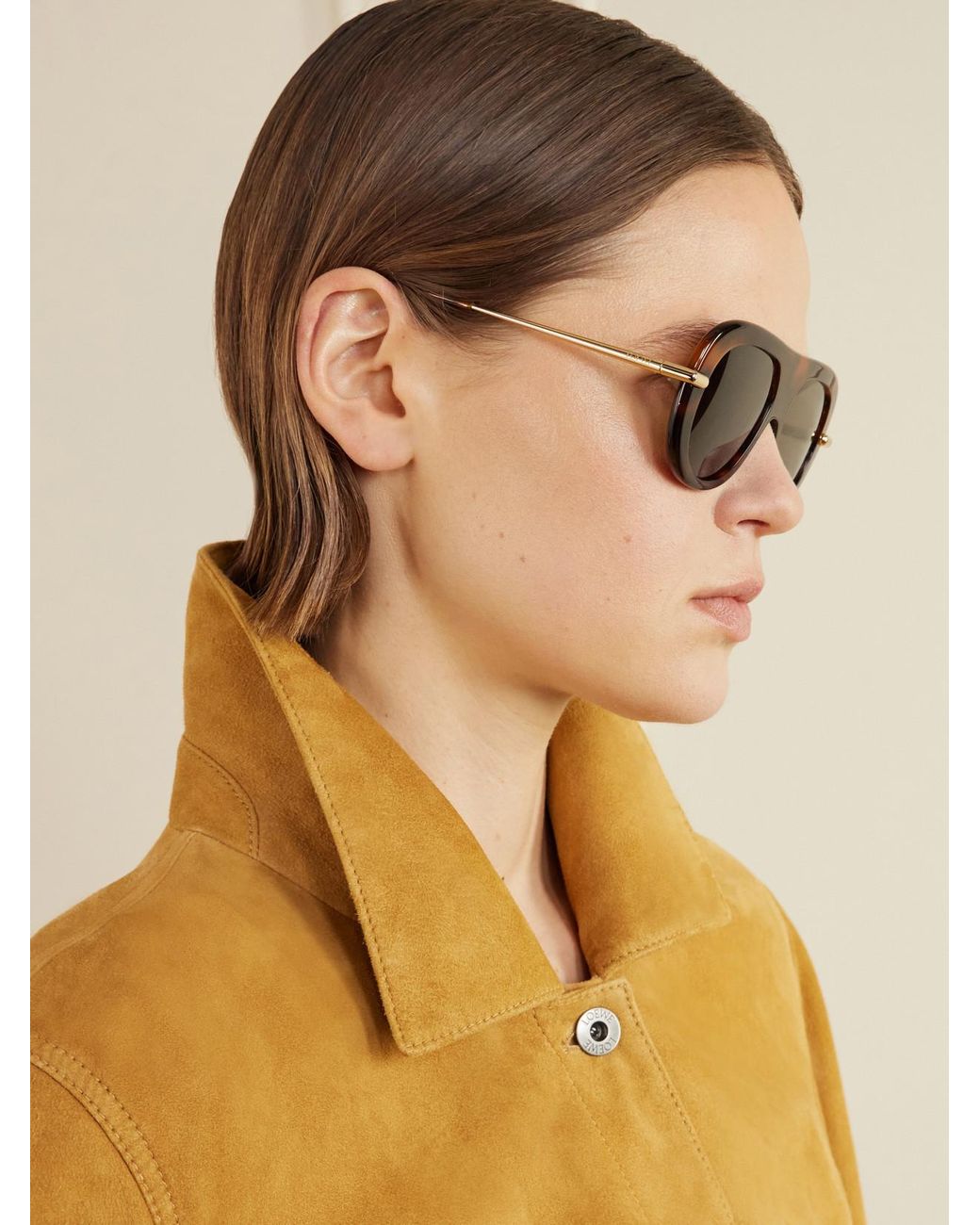 Loewe Multicolor Slim Aviator-Style Acetate Sunglasses