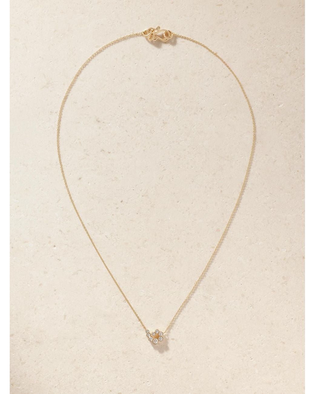 Sophie Bille Brahe Natural Lucia 18-Karat Recycled Diamond Necklace