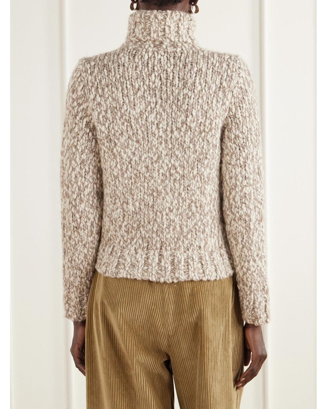 RRL Natural Marled Wool-Blend Sweater